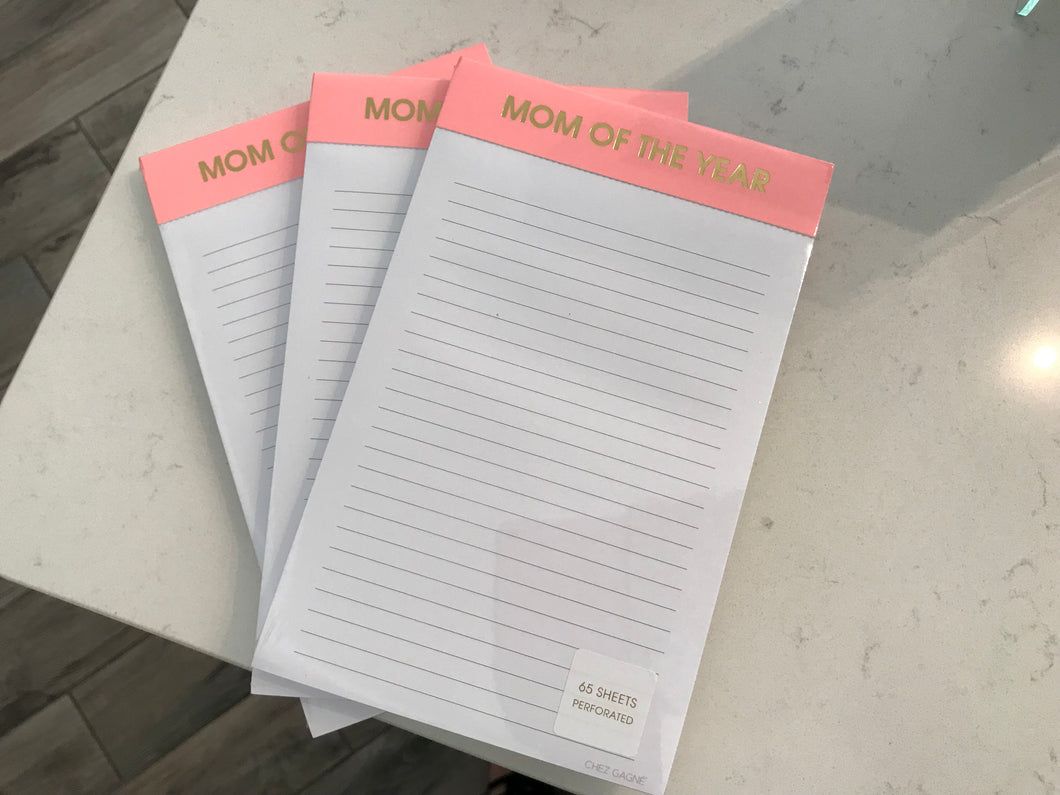 Mom of the Year/To Complete Before Happy Hour notepads