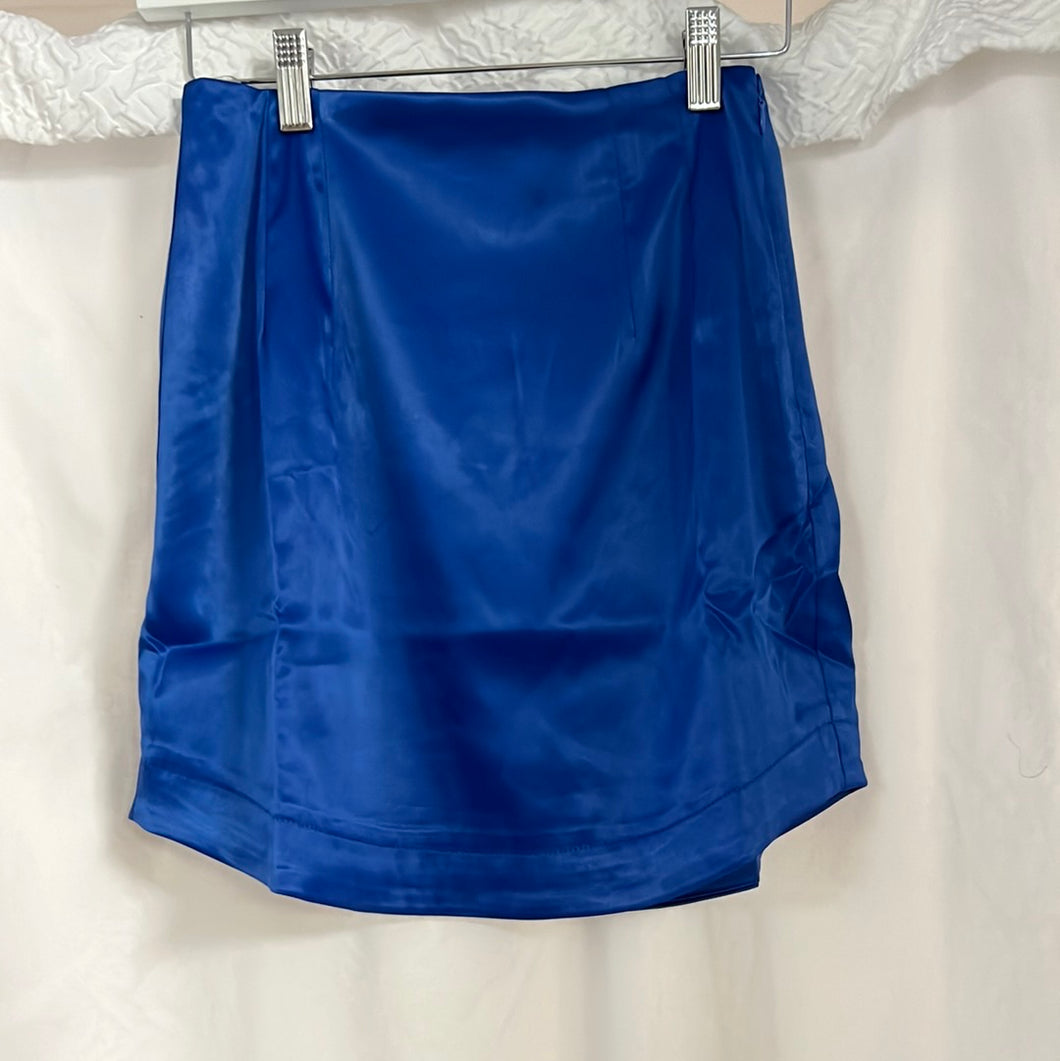 Royal satin skirt