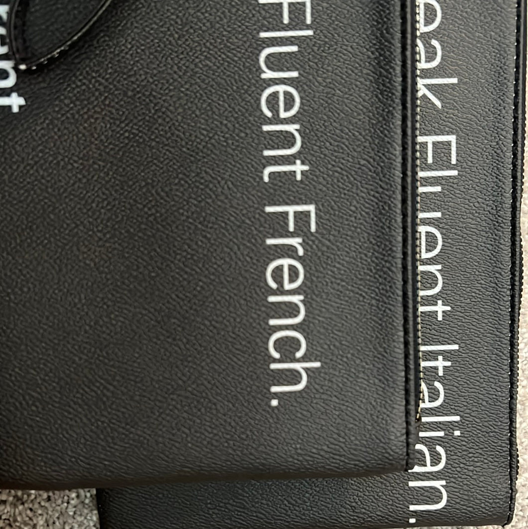 Fluent Italian/ French wristlet