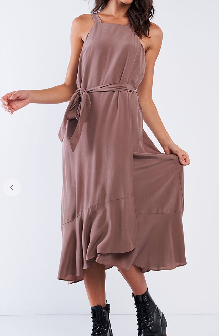Mocha Wrap Dress