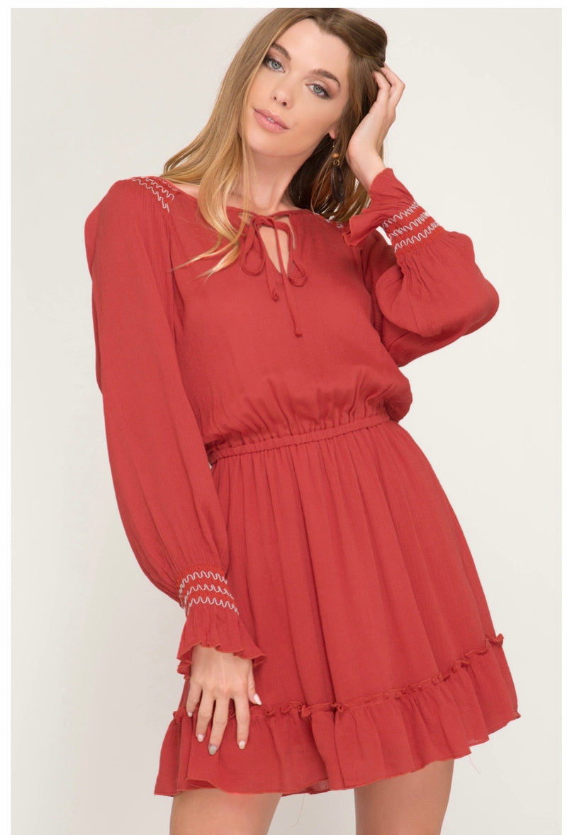 Red Tunic Dress – Gray Collective Bridal