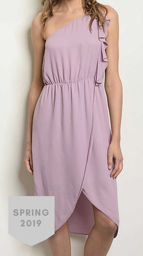 Lavender Dress one strap