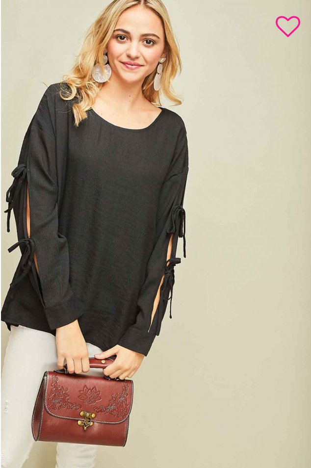 Red long sleeve w/ bows