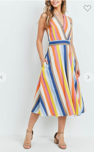 Multi Stripe Dress