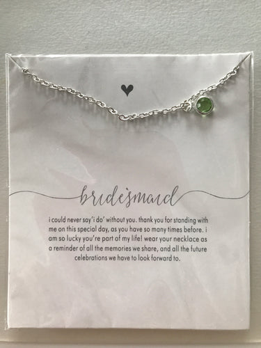 Necklace on Card