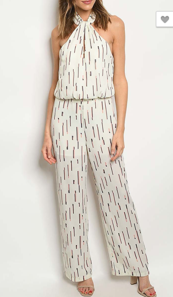 Navy Stripe Jumpsuit